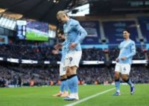 【サッカー】マンC・ハーランドが2ゴールの大活躍　今季17試合・19得点　歓喜のロボットダンスを披露