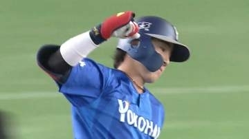 【DeNA】初戦で決勝弾の度会隆輝が“2打席連続”の先制ソロ「気持ちで打ちました！」　竹丸和幸をとらえる