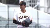 「【巨人】ドラ3新人・山城京平は対外試合デビューで2回無失点　先頭打者から粘られるも落ち着いた投球　三者凡退も記録」の画像1