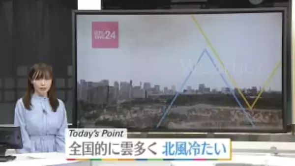 【天気】全国的に雲が広がりやすい　日本海側の地域を中心に雨や雪
