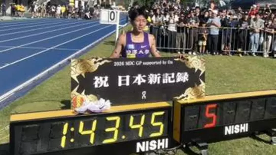 【陸上】落合晃が800mで今月2度目の日本新記録　「またベストを更新できうれしい」