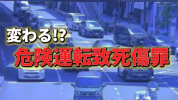 “基準あいまい”危険運転致死傷罪に「数値基準」導入へ　遺族からは懸念も