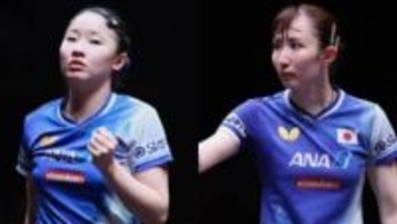 【卓球】“みわひな”ペアが1ゲームも落とさずベスト4進出　日本女子を代表する2人がペアで頂点目指す