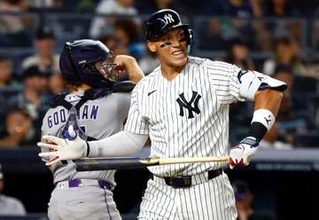 【MLB】ジャッジ約3か月ぶりスタメン復帰　3打席立ち2三振、結果出ずも本拠地スタンドから大歓声　7回守備で途中交代