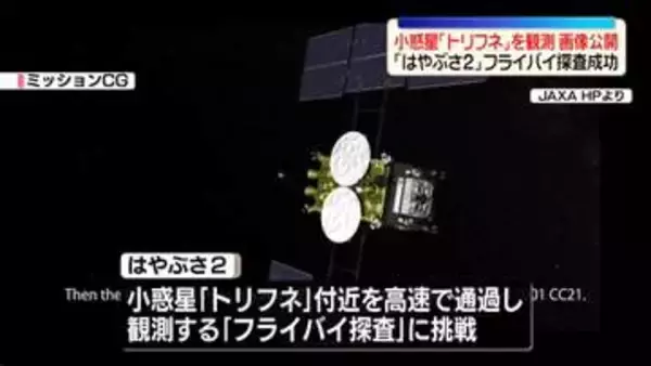 「はやぶさ2」フライバイ探査に成功　小惑星「トリフネ」を観測…画像を公開