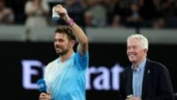 40歳ワウリンカ　3回戦敗退も“5連続バックハンド”に観客総立ち　最後の全豪オープン終えてコート上で乾杯