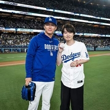 神木隆之介「本当に夢みたいです」『ゴジラ-0.0』とドジャースがコラボ　MLBの始球式に登場
