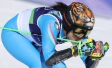 迫力のある“虎”ヘルメットで金メダル　イタリア選手が虎視眈々と狙った頂点