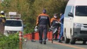 橋の上で男性死亡…ひき逃げか　茨城・ひたちなか市