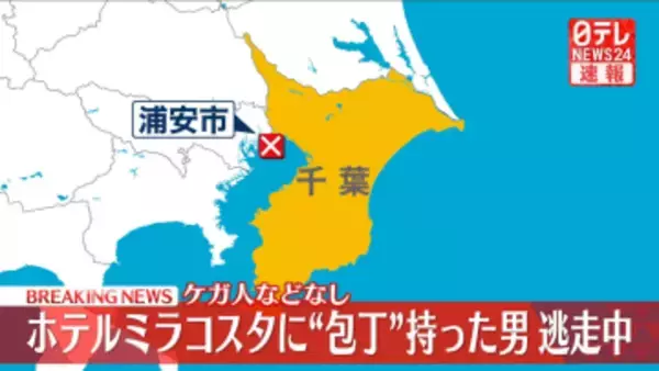 【速報】パーティー会場に“包丁男”　東京ディズニーシーのホテルミラコスタ