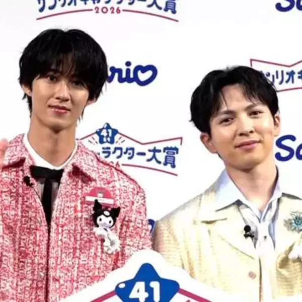 M!LK・吉田仁人＆曽野舜太がサンリオキャラクターと『爆裂愛してる』披露　推しにメロメロ「勘弁してほしい」