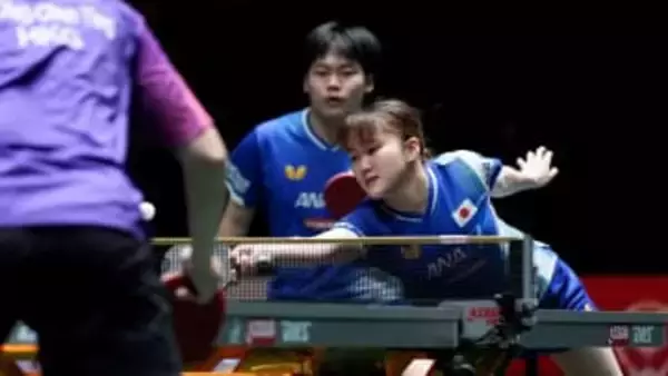 「常に負けるんじゃないかなと思いながら戦ってました」松島輝空の本音にペアの大藤沙月が大慌て【卓球混合団体W杯】