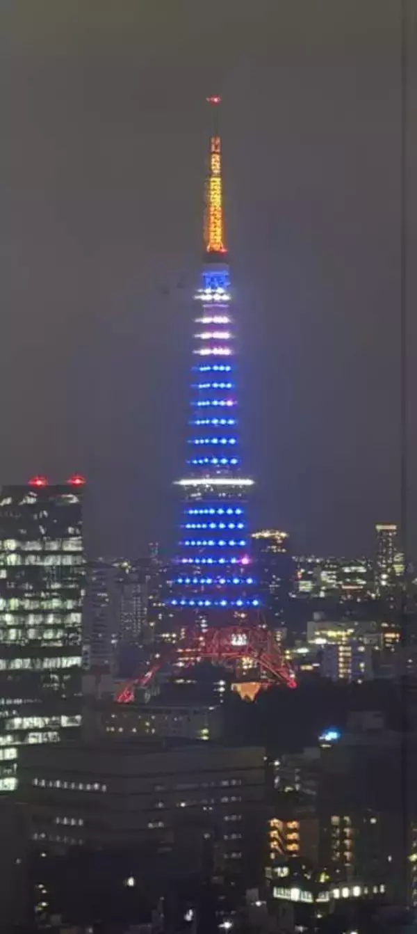 【サッカー日本代表】東京タワーが“青色”にライトアップ　開幕前夜の11日日没～24時など計4日間