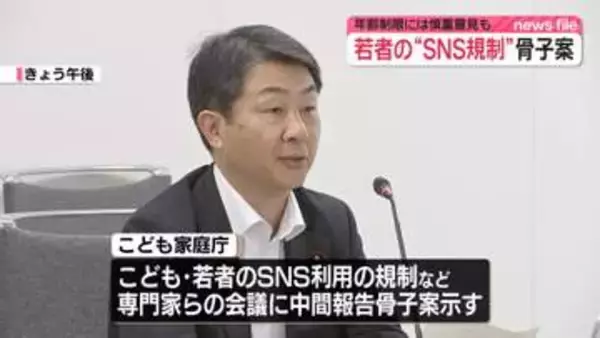若者の“SNS利用規制”　専門家らの会議に中間報告の骨子案　規制に慎重な意見も　こども家庭庁