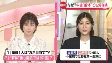 【解説】中道の分裂決定も党存続　“議員1人残す”政党交付金目当て？