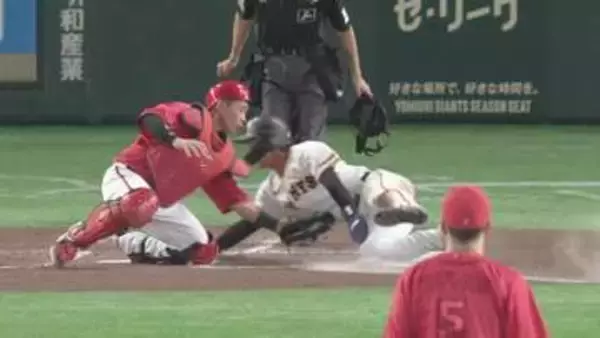 ホームインの離れ業は練習のたまもの！　巨人・平山功太が2回に見せたタッチはあの“代走の切り札”の教え