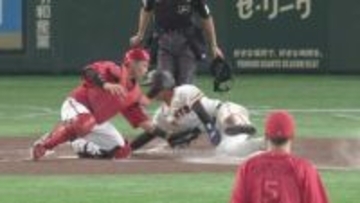 ホームインの離れ業は練習のたまもの！　巨人・平山功太が2回に見せたタッチはあの“代走の切り札”の教え