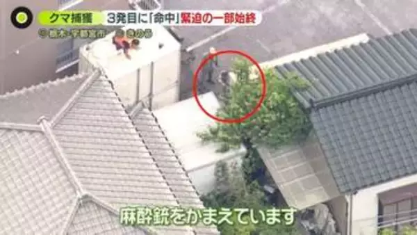 3発目に「命中」宇都宮でクマ捕獲“住宅街緊迫”麻酔銃使った動物園職員が語る一部始終　2頭目の存在否定できず続く警戒