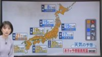 【あすの天気】全国的に晴れ、行楽日和に