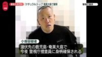 風俗スカウトG「ナチュラル」トップ逮捕　潜伏先の奄美大島で身柄を確保