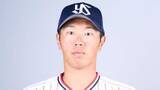 「【ヤクルト】古賀優大が途中交代...アクシデントか　送球後に顔をゆがめる様子　今季盗塁阻止率リーグトップ」の画像1