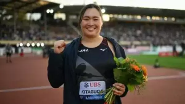 陸上やり投げ　北口榛花が笑顔のDL今季1勝目　64m90のシーズンベスト＆今季世界4位の記録