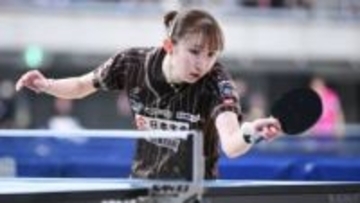 【卓球】早田ひなが8年連続4強入り　好調のカットマン佐藤瞳に完勝