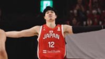 「自分で言うのは恥ずかしいですけど」渡邊雄太が自画自賛のプレーに照れ笑い　日本代表が桶谷新体制初勝利「この場所で一勝を捧げたい」