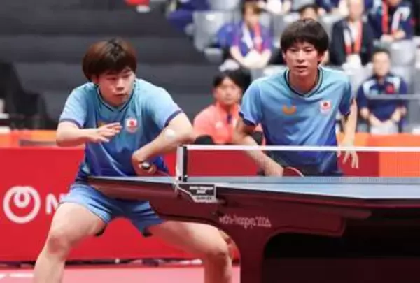 【卓球】男子ダブルス松島輝空・戸上隼輔ペア　格上中国ペアにフルゲーム熱戦も惜敗　最終第5ゲーム、14オールの死闘も一歩及ばず…＜WTTチャイナスマッシュ＞