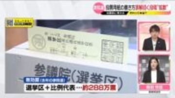 「無効票」のおそれも･･･SNSで誤解を招く投稿“拡散”　投票用紙の書き方は？【それって本当？】