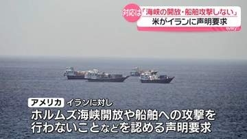 「ホルムズ海峡の船舶攻撃しない」米がイランに声明要求　期限11日に設定　米報道