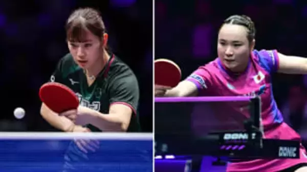 【卓球】伊藤美誠と長﨑美柚は第1ゲームから力の応酬　逆転劇繰り広げ粘りを見せた長﨑がフルゲームを制し勝利〈WTTファイナルズ香港〉