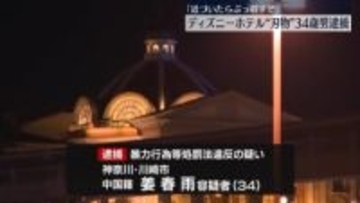 「近づいたらぶっ殺すぞ」ディズニーホテル“刃物”持ち侵入　中国籍34歳男を逮捕