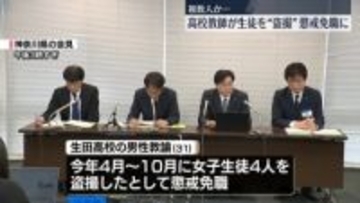 複数の女子生徒を盗撮か　高校教諭を懲戒免職　神奈川