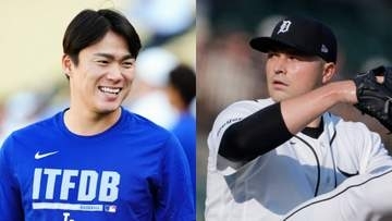 大谷翔平も山本由伸もハグで歓迎　タリク・スクーバルがドジャースに加入　山本は「やぁ、チームメート」と熱烈歓迎