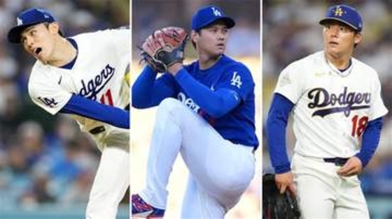 佐々木朗希・大谷翔平・山本由伸　ドジャースは3戦連続日本人投手が先発　佐々木は3回終え1失点