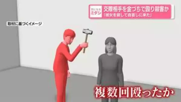 「彼女を殺して自首しに来た」交際相手を金づちで殴り殺害か　札幌市