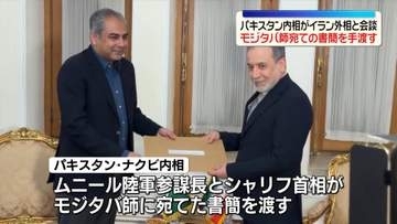 仲介国・パキスタン内相がイラン外相と会談　モジタバ師宛ての書簡を手渡す
