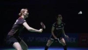 【バドミントン】フクマツペアが決勝進出　世界ランク2位の難敵を圧倒しストレートで下す〈インドOP〉