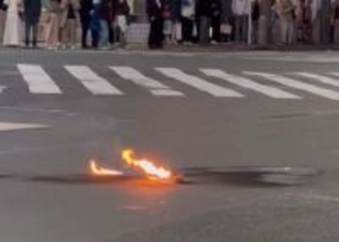 【速報】渋谷スクランブル交差点で火をつけたとみられる男は40代から50代くらい　自ら出頭し警視庁が事情を聞く　ケガ人はなし