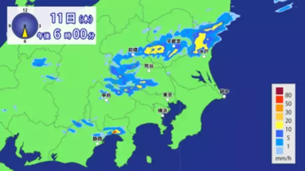 【11日の天気】東京は9日ぶりの夏日　午後は天気急変も