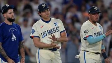大谷翔平スタメン外4戦目もベッツの逆転3ランで4連勝　雨風強いドジャー・スタジアムに選手苦しむ中痛快な一発