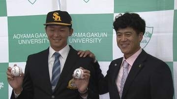 「ホークスを常勝軍団へ」ドラ1・鈴木泰成が指名挨拶で“覚悟”　ロッテと競合も…先輩・西川史礁からは「惜しかったね(笑)」