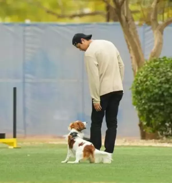 【大谷翔平】試合後に明かしたデコピンへの真率な気持ち「1年でも長く生きてほしい」「ただそれだけ」　さらりと端々に深い愛情　デコピンが描かれたスパイクで好投続きの今季