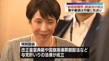 維新肝いり「副首都構想」関連法が成立　集中審議は月曜に先送り