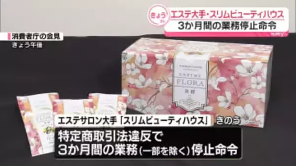 エステ大手「スリムビューティハウス」に3か月間の業務停止命令　クーリングオフめぐり特商法違反