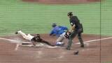 「【巨人】逆転勝利で5連勝　平山功太が内野ゴロで本塁突入・気迫のヘッスラで勝ち越し点奪う」の画像1