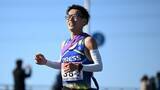 「【東京マラソン】橋本龍一が超積極的レース　中間地点1時間1分28秒でトップ通過　世界のトップランナーたちを置き去りにして独走みせる」の画像1