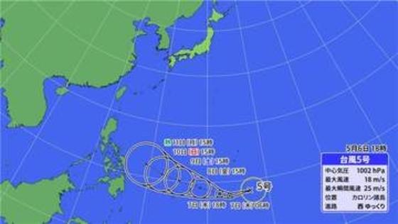 【フカボリ天気】台風5号が発生　今年の夏はスーパーエルニーニョに？