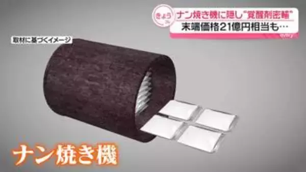 末端価格21億円相当も…ナン焼き機に覚醒剤隠し密輸か　イラン国籍の男を逮捕